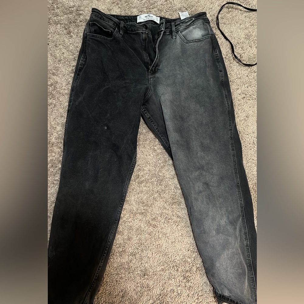Hoisted two toned dad jeans